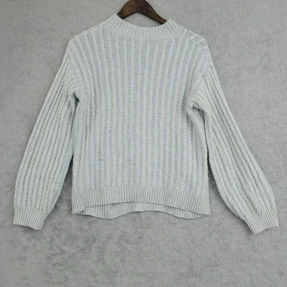 Lineamaglia Wool Cashmere Blend Made in Italy Crew neck Sweater L Women's  6CT - Picture 2 of 7